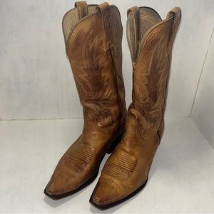 Charlie 1 Horse by Lucchese Western Boots Brown Leather Cowboy Womens 7B US